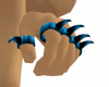Blue Claw Rings [Left]