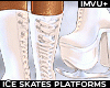E*  Ice Skates White