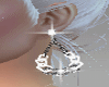 ❤ white hoop earring