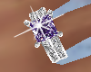 Wedding purple ring righ