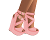 Pink Wedge Heels