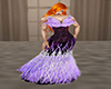 purple velvet feather
