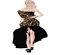 leopard elegant dress