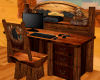 Log Cabin Bear Desk