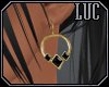 [luc] earrings g onyx