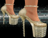 ṥ ♡ Gold heels