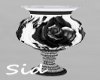 B & W Rose Vase