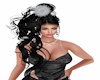 glass flower black hair
