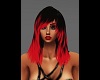 Black/Red Valexa Hair