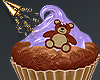 Gender reveal cupcake