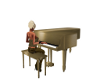 Animated Gold Kiss Piano