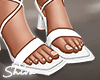 $ White Sandals