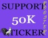 Support 50K Sticker