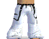 tripp white/black Pants