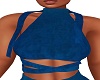 ~LL~BLUE SUEDE TOP