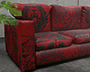 金 Red Asian Couch