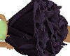 Black rose petal skirt