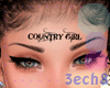 Country Girl Tattoo Face