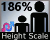 Height Scale 186% M