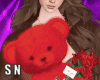 N. Red Teddy w/ Roses