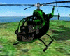 Black,Green Helicopter