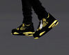 BLACK YELLOW 4s M