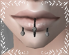 Lip piercing black glam