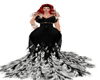 black Feather Dress