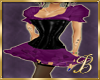 corsetted dress purple