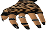 Leopard Drape Gloves