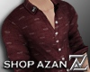 (ZAN) Slim Fit Maroon