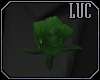 [luc] Lapel Flower Green