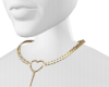 ul⇝Heart Gold Necklace