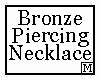 Bronze Piercing Necklace