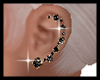 MM DIAMOND BLACK EARRING