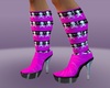 !Pink Skull boots