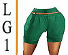 LG1 Green Shorts in PF