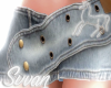 blue denim skirt