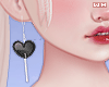 w. Black Lolli Earrings