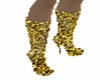 Gold Sparkle Boots
