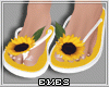 Sunflower Flip Flops