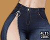 [AZ] RL zipper open jean