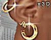 -Style Hoops [Gold]
