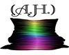 (A.H.) Rainbow Pillow