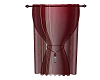 Red curtain panel