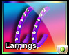 SP* HOOP EARRINGS purple