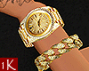 !1K Gold Cuban Watch L