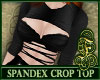Spandex Crop Top Black