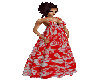 Red Hawaiian Long Dress