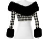 patern blouse w/furr